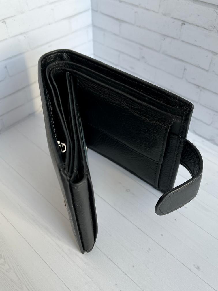 Мужской кошелек кожаный BLACK VM14 Premium